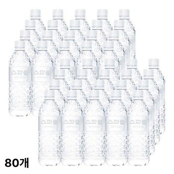 무라벨 스파클 생수 500mL x 80병 빈병회수