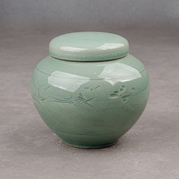 청자조각운학 경옥고단지 2.4kg