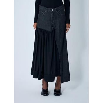 요지야마모토 여성 컷오프 조합 미디 스커트 yoy0262002blk