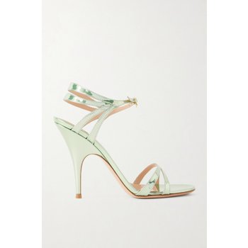 [해외] 지안비토로씨 95 미러 가죽 샌들 민트 46376663163053450