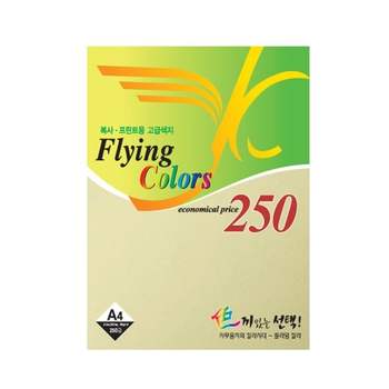 No.5 MJ41SH32 플라잉칼라용지 80g A4 250매 연노랑색