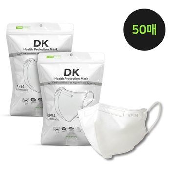 KF94 새부리형 저자극 마스크 대형 화이트 50매입