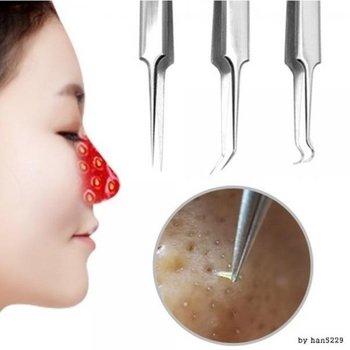 피지제거기 여드름짜기 코 얼굴 블랙헤드 압출 바늘_23511471