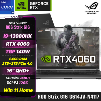 ROG STRIX G16 G614JV-N4117 게이밍노트북 인텔 i9 13세대 64GB 2TB 2TB Win11H RTX4060 QHD