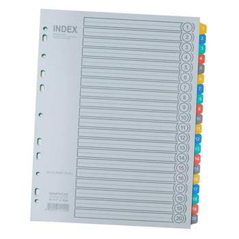 바인더 KE70CV04 인덱스 PP i620 20분류 1SET 문서 서류 파일