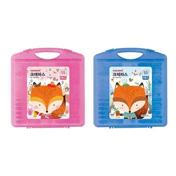 모나미 모니주 크레파스 미술품 색칠용품 55+5색 세트