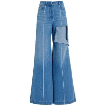 26 SS Peter Do 여성 워시드 코튼 데님 와이드 레그 진 76I KOX005 TP721467472