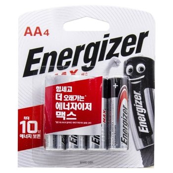 에너자이저 알카라인 맥스 건전지 AA 4개 (WFGUP64)