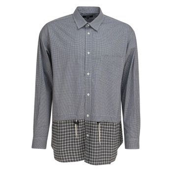 25 FW  옴므 체크 패턴 셔츠 HPB019W251WHITEBLACK TP444494308 147865177