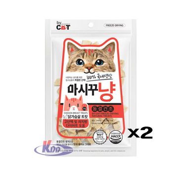 마시꾸냥 TNQP3930 동결건조 트릿간식 닭가슴살 25g X2 고단백