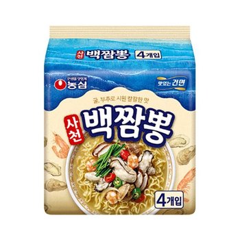 봉지라면 농심 사천 백짬뽕 94g 8개
