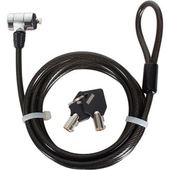 노트북 도난방지 와이어 잠금장치 키 타입 6.0mm 1.8m