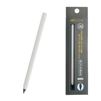 [해외] 아이 에스 금속 연필 알루미늄 8각축 화이트 IMPC-WH