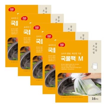 [신규런칭x5팩] 국묾팩 중형 16매