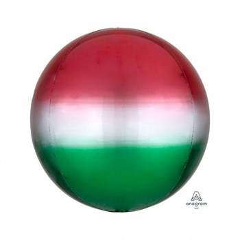 TBZ PWM-DK 오브옹브레은박풍선(레드그린) 생일 풍선
