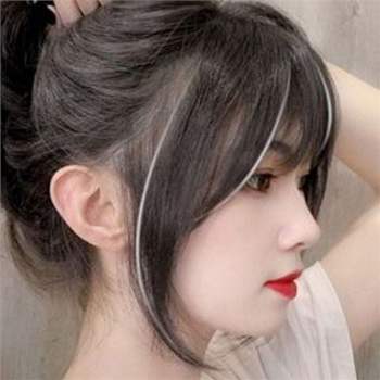 여성 앞머리 가발 정수리 시스루 자연 통가발 부분 탈모 헤어 긴머