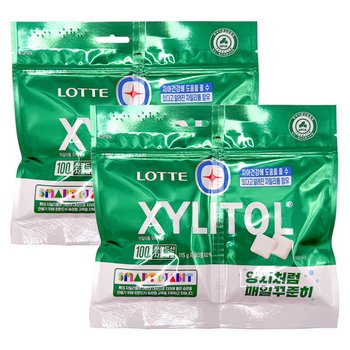 롯데 자일리톨 껌 오리지날 115g 리필 x 2개