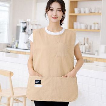조끼형 842SGT15 앞치마 4컬러 방수 앞치마 포켓형 활동용 남녀공용 바리스타 주방 무지