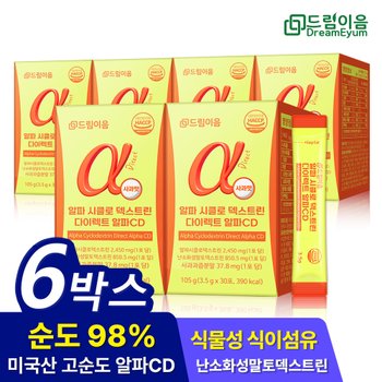 드림이음 알파 시클로 덱스트린 다이렉트 알파 CD 3.5g x 30포 6박스