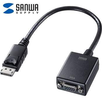 SANWA 액티브 Displayport to VGA 변환 컨버터 DP컨버터 VGA컨버터 영상컨버터 VGA변환컨버터