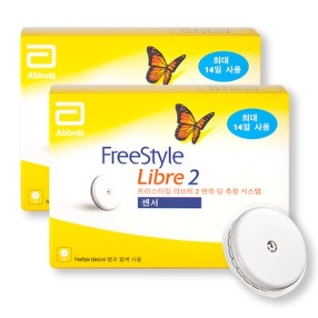 [오늘출발] 애보트 프리스타일 리브레2 무채혈 연속혈당측정기 2개(28일) 혈당계