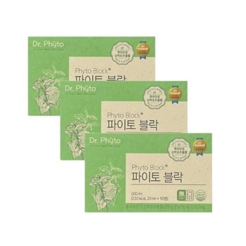 닥터파이토 파이토블락 20ml x 10개입 3개 삼백초추출물