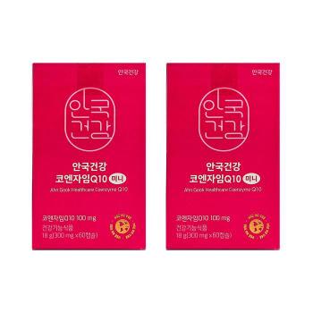 안국건강 코엔자임Q10 미니 300mg x 60캡슐 2개 HIS (S51561885)