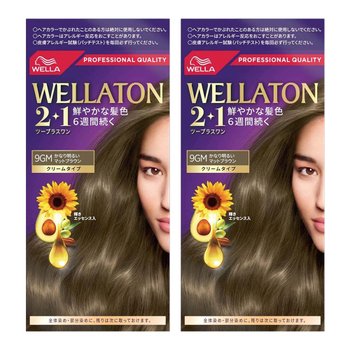 [해외] WELLA 웰라톤 크림 염색약 9GM 프리티 베리 라이트 매트 브라운 2팩
