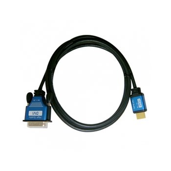 라인업시스템 LANSTAR DVI-HDMI 블루메탈케이블 DVI/M-HDMI19/M (LS-DVIS-HDMI-B, 10m)