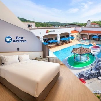 (충남) 아산 스파비스+베스트웨스턴 아산 호텔 (2인 3인 패키지 객실+워터파크 룸온리) 구 슈어스테이