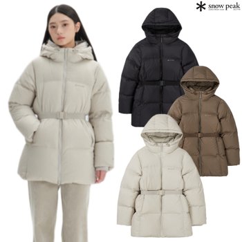 [신세계백화점]스노우피크 티피코 여성 후드 벨티드 다운 자켓 S24WWTDJ03