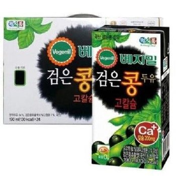 정식품 고칼슘 베지밀 두유 검은콩 190ml 72개 (34056064)