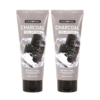 (2개)푸드어홀릭 콜라겐 필오프팩 150ml / 참숯