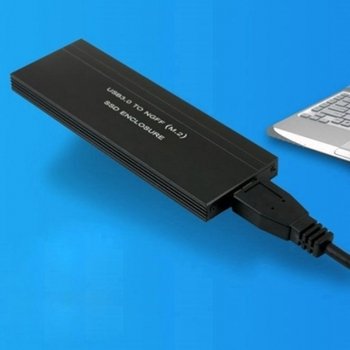 ( )USB 외장 케이스 SSD 초소형 M.2 NGFF 블랙