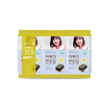 베베푸드 아빠가 만든 김 4g*6봉 아기김