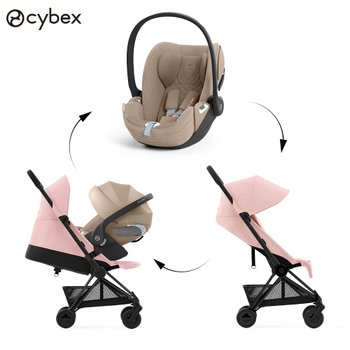 [신세계백화점]싸이벡스 트래블시스템 클라우드티 바구니카시트+코야 휴대형 유모차 [매트블랙 프레임]