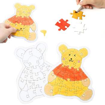 그리기퍼즐 857QOA01 종이퍼즐 곰돌이 28pcs (50개) 퍼즐만들기