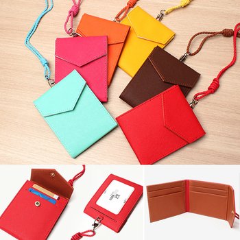 BLUE MOUNT [BLUE MOUNT] 고급스러운 카드 목걸이 지갑 출퇴근 카드 버스카드