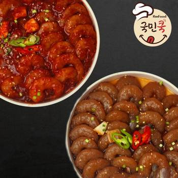 [국민쿡]새우장 간장 양념 순살 깐새우장 350g,800g,1.5kg