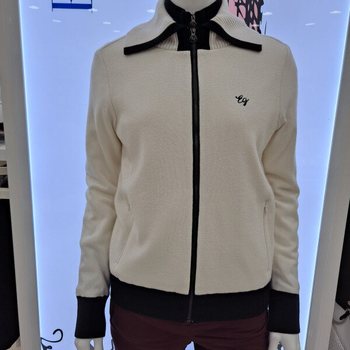 여성 넥카라 가디건 (방풍) 6I83701-100_SC