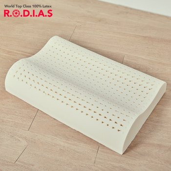 로디아스 천연 라텍스 무중력 슬립베개 보통높이 L사이즈베개