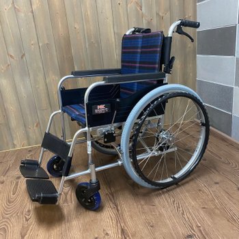 [미키코리아][중고] 가정용휠체어 병원용휠체어 미키휠체어 발걸이 일체형