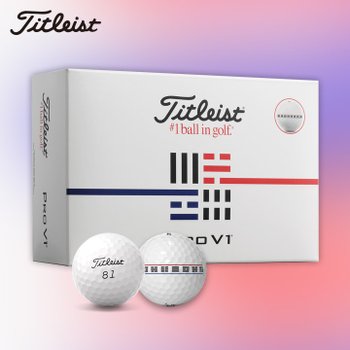 타이틀리스트 2026 코리아 플래그 에디션 PRO V1 하프더즌 골프공 [아쿠쉬네트코리아]