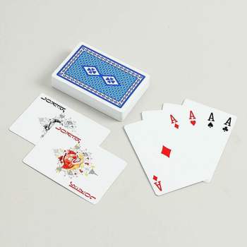 포커 카드 블루 조커 보드게임 플라스틱 놀이 코팅 마술 홀덤 바둑이