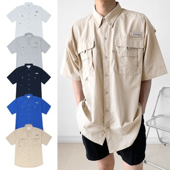 컬럼비아 공용 바하마 반팔 셔츠 남방