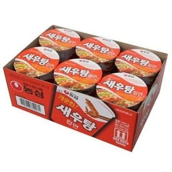 농심 아영 새우탕 소컵 (6개입) 라면 우유 봉지 (52931196)