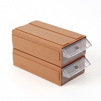데스크 778FGL00 연결형 멀티 수납함 2p세트(9.5x5cm) (브라운)