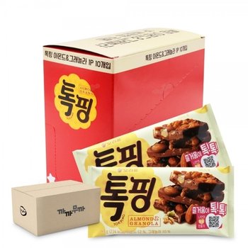 ( )오리온 톡핑 아몬드 그래놀라 43g x 10개 1박스-4통