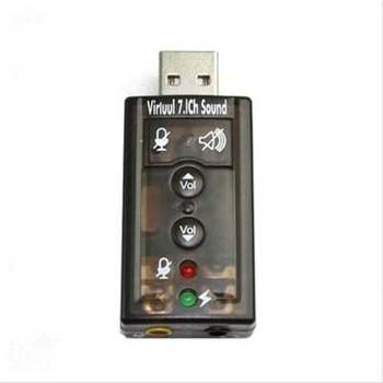 USB 사운드카드 7.1채널 오디오 컨버터 입출력 포트-WD53500