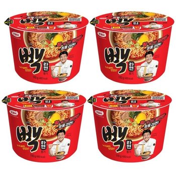 더본 <b>빽</b><b>라면</b> 용기 110g 4개 (53256149)